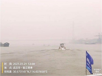长江办于2021年在长江流域禁航水域组织了第一轮同步联合执法检查
