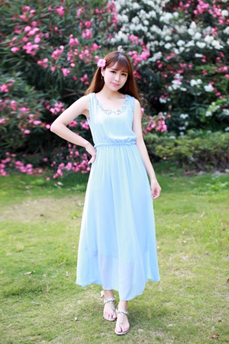 夏天+小清新+甜美 展现小女人魅力