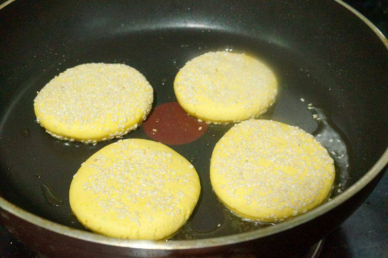 豆沙南瓜饼